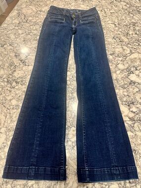 Dark Blue Women's Flare Jeans